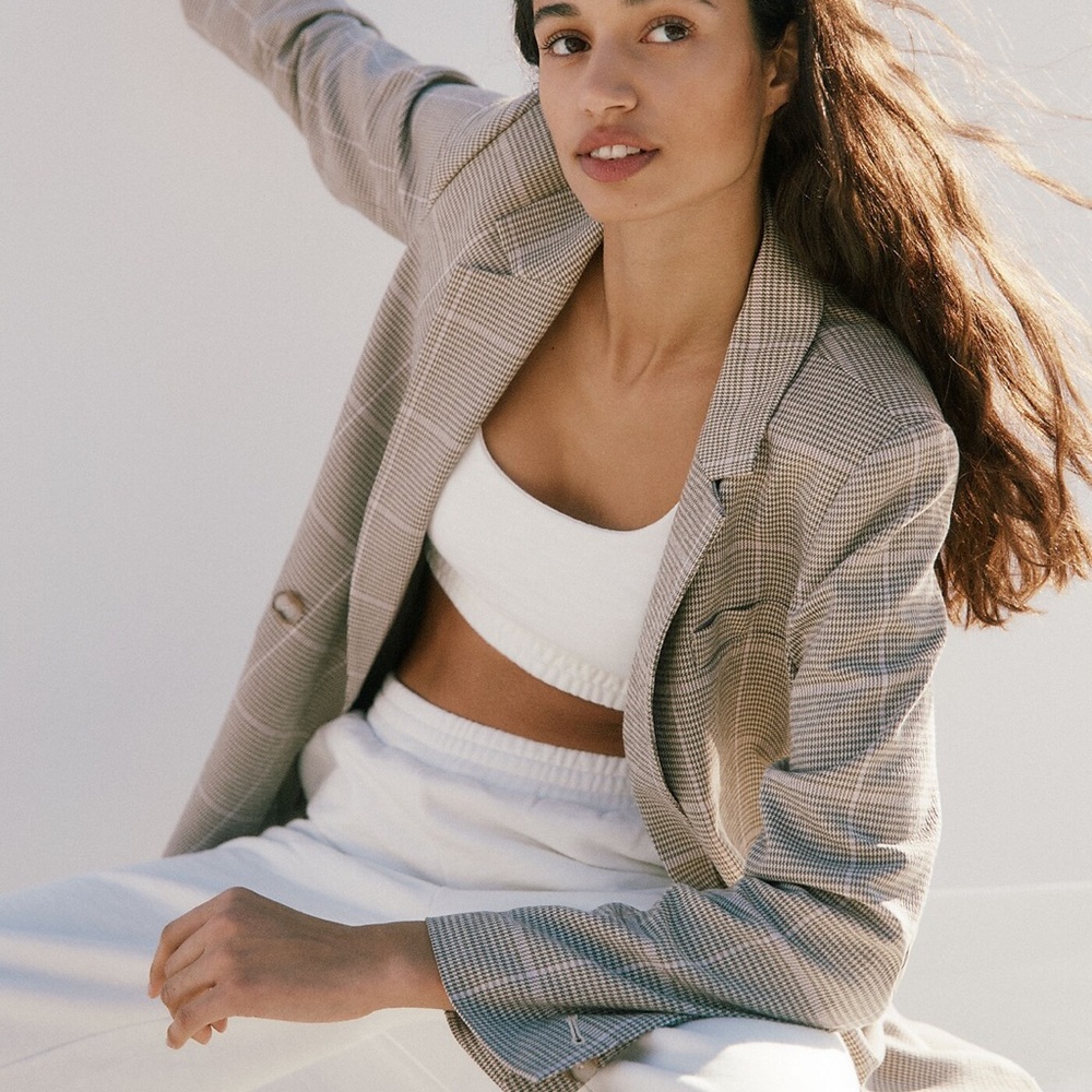 Madewell Dorset Windowpane Blazer